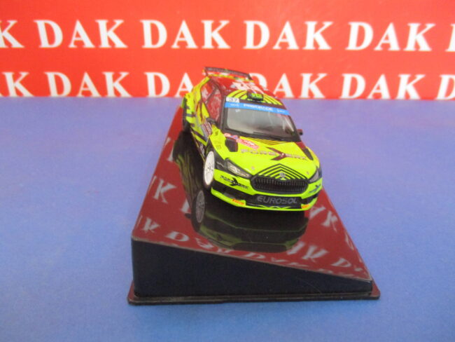 Die cast 1/43 Modellino Auto Skoda Fabia Rally2 Rally Monte Carlo 2023 Delecour - immagine 3