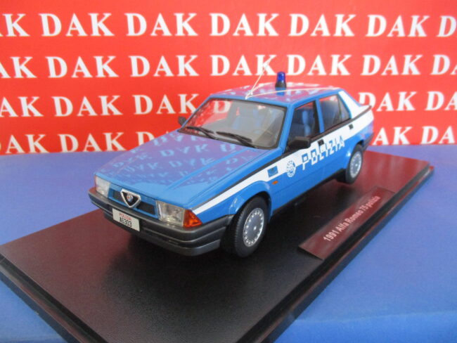 Die cast 1/18 Modellino Auto Polizia Alfa Romeo 75 1.8 IE 1991 by Triple9 - immagine 2