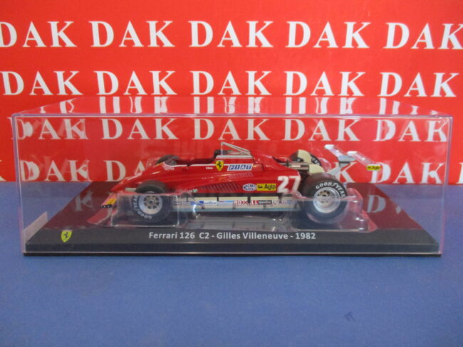 Die cast 1/24 Modellino Auto F1 Ferrari 126 C2 1982 G. Villeneuve - immagine 6