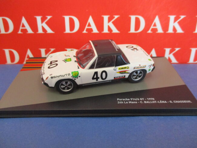 Die cast 1/43 Modellino Auto Porsche 914/6 GT 24H Le Mans 1970 C. Ballot